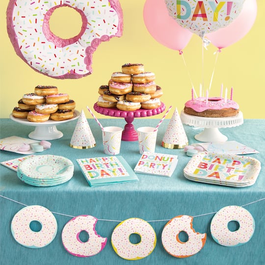 Donut Birthday Party Wood Bead Garland Donut Party Decoration